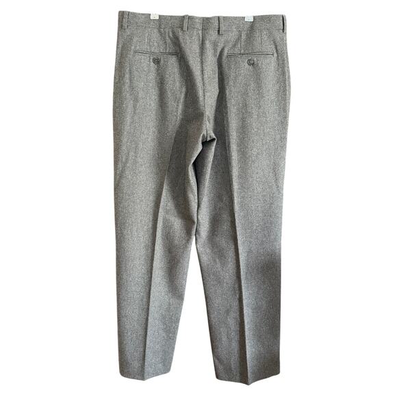 DOLCE & GABBANNA 90s Vintage Gray Melange Flat Front Dress Pants Size 54 US 38 - Picture 2 of 9